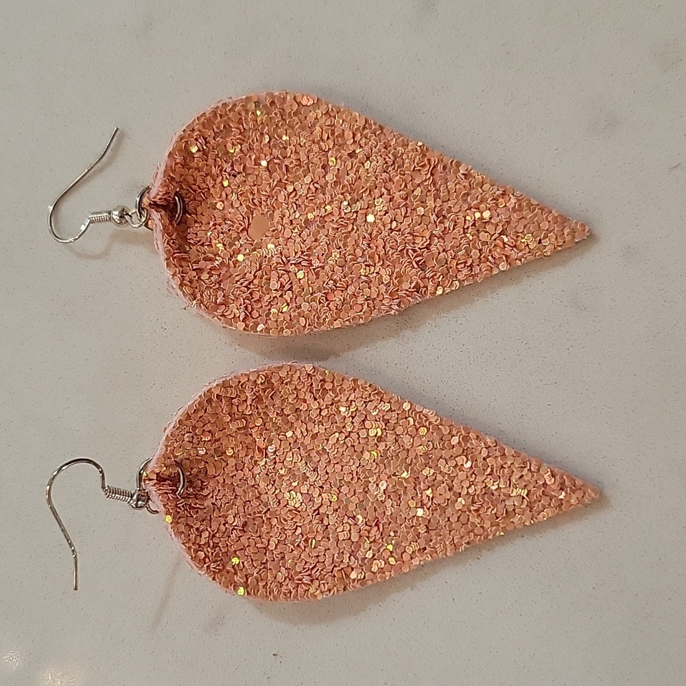 Peach earrings